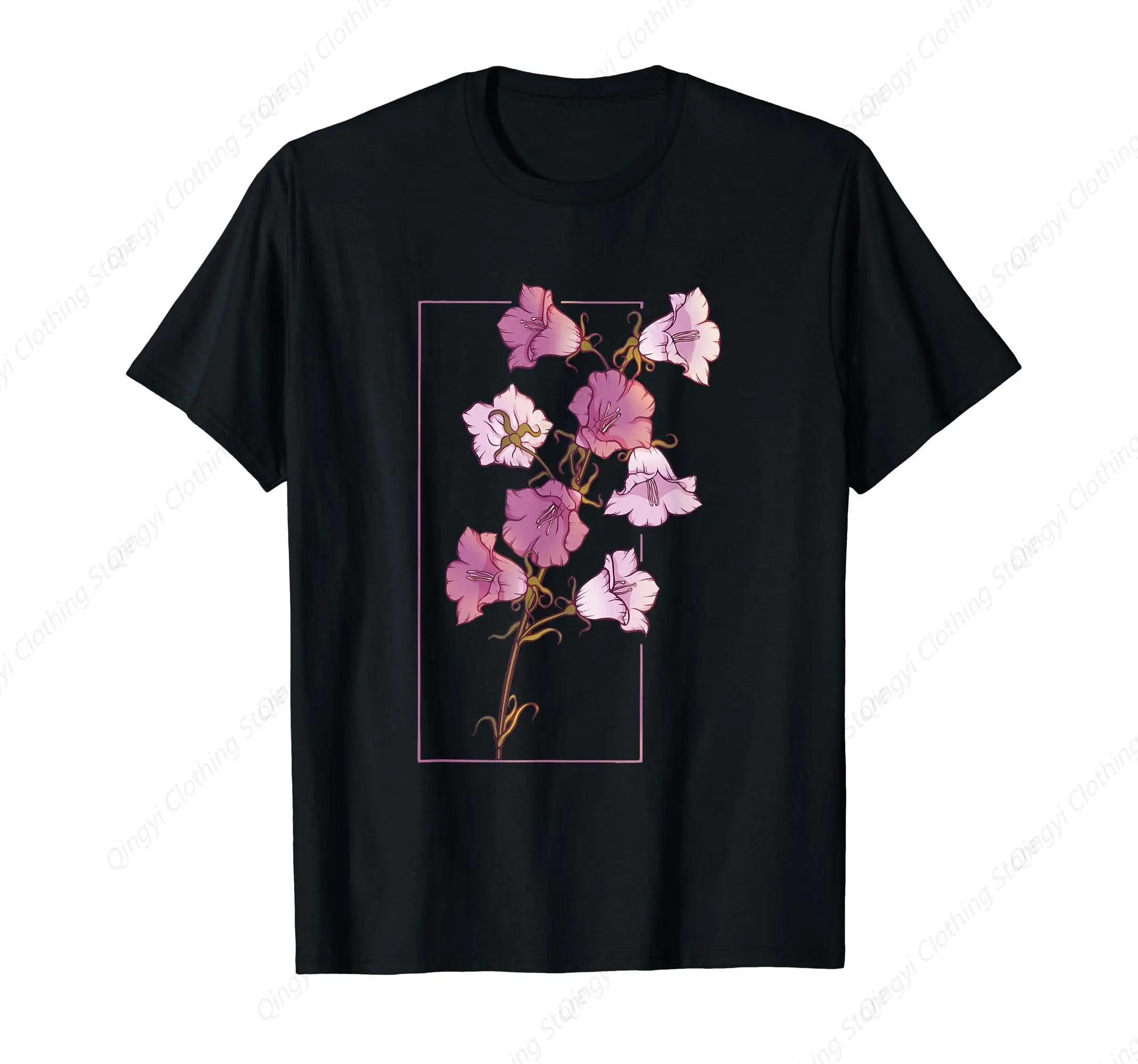 Floral Flower Bellflower Campanula Wildflower T-Shirt