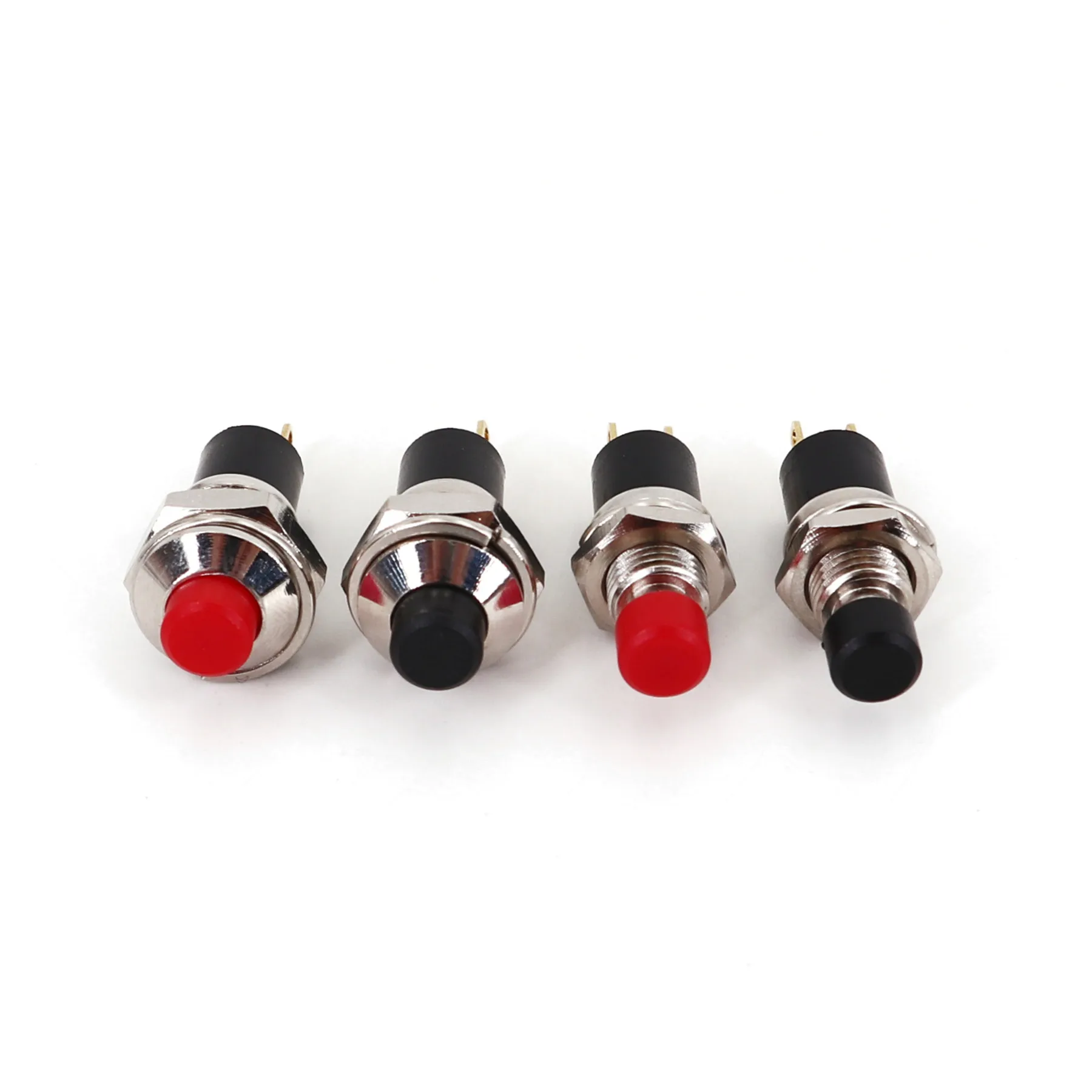 PB05 Series 2-Pin ON-OFF Latching Normally Open Panel Mount Mini Push Button Switch