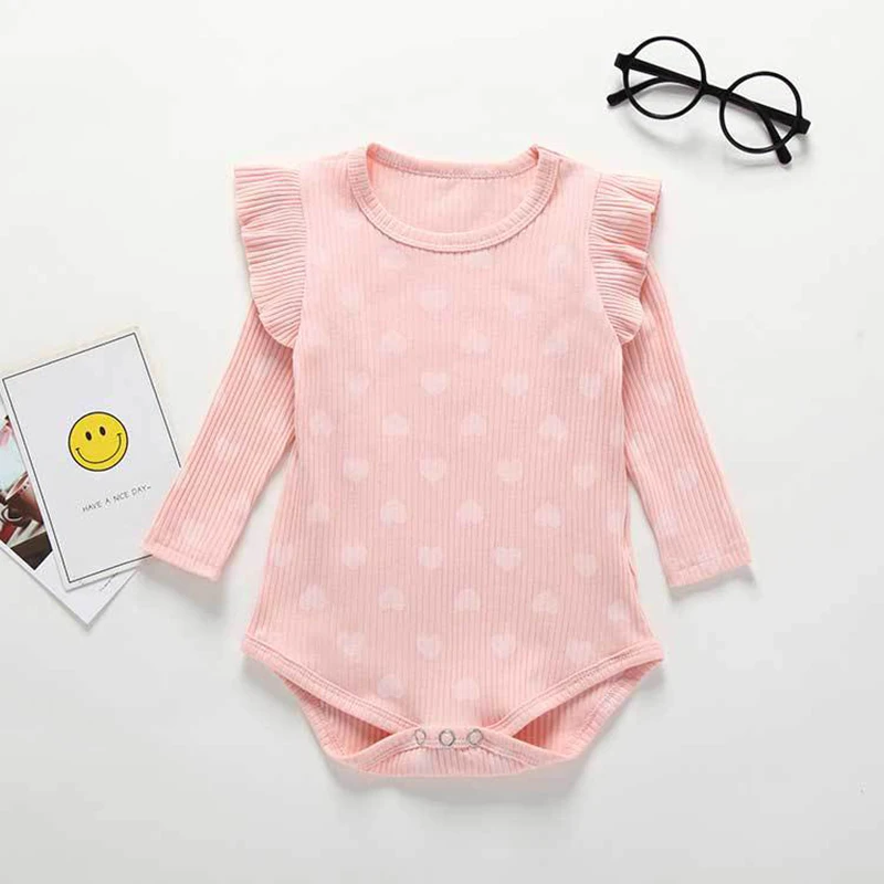 Summer Newborn body Bodysuit Infant Jumpsuit  flower Soft Baby Clothes Cotton Baby Girls Boys Simple Long Sleeve Baby Onesie