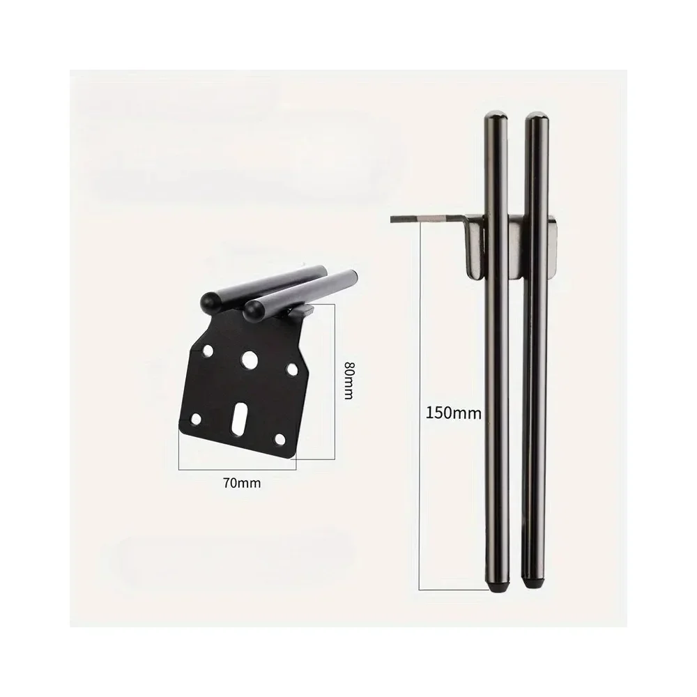 2PCS 15cm High Quality Double Tube Modern Metal Furniture Legs, Luxury Bench Bedside Table Cabinet Feet, Sturdy Cabinet