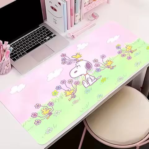 New Mouse Pad Larger XXL 900x400 Speed Mini Pc Computer Keyboard Pads Desk Mat Cartoon S-snoopy Gaming Accessories Home Mousepad