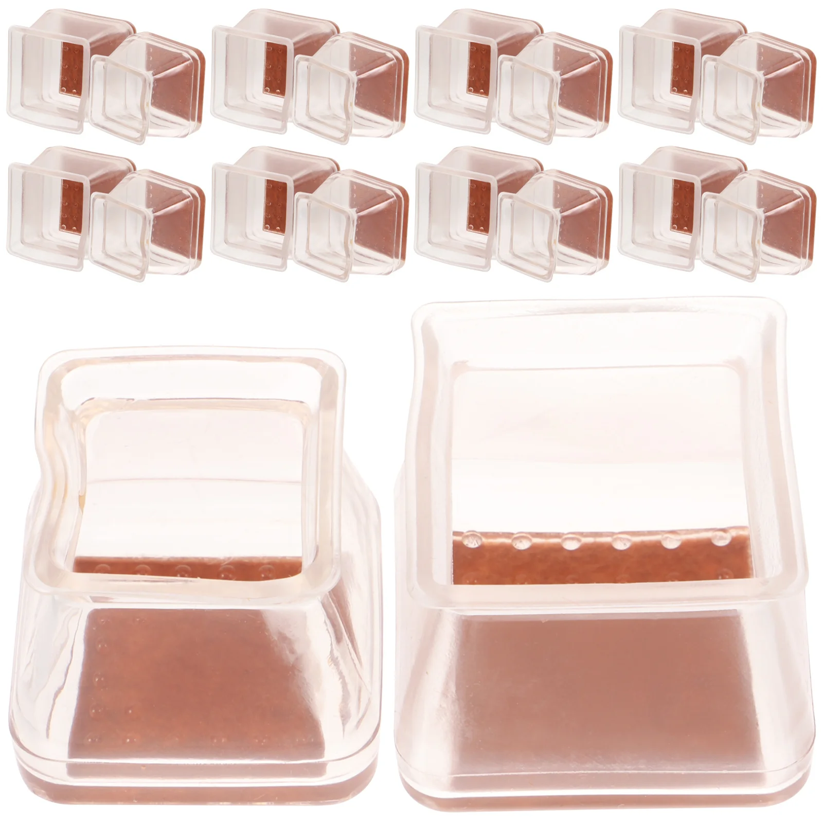

20Pcs Chair Floor Protectors Silicone Felt Chair Leg Caps Non-Slip Scratch Resistant Pads for Hardwood Tile Floors Furniture