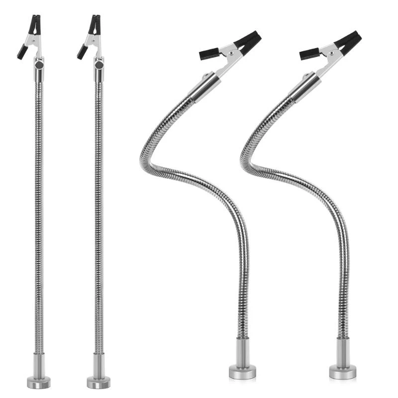 

2/4Pcs Electronic Circuit Board Clamps Third Hand Soldering Tool PCB Holder Flexible Metal Arms Helping Hands .Y1QB
