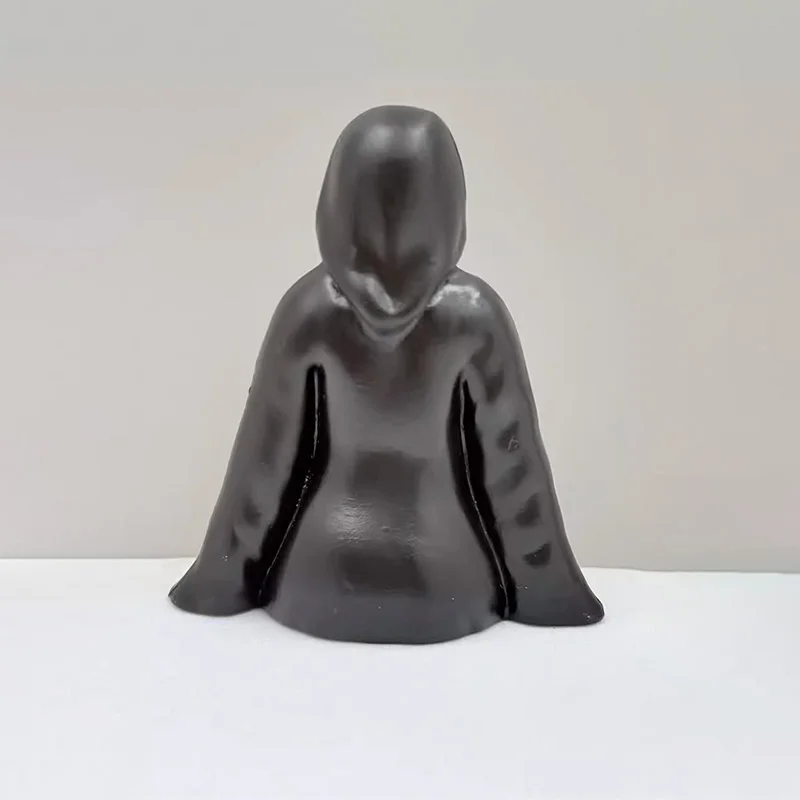 عيد الميلاد فتاة أنيمي الشكل القوطية الأسود رداء فتاة الشكل تمثال غامض الملكة تمثال زخرفة شبح النحت الصبي هدية