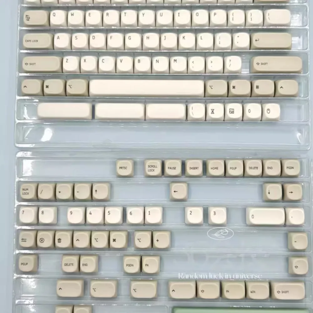 Retro Gray Theme Keycap Set 137key PC Custom Vintage Minimalist Keyboard Cap MOA Profile KeyCap for Mechanical Keyboard Alice