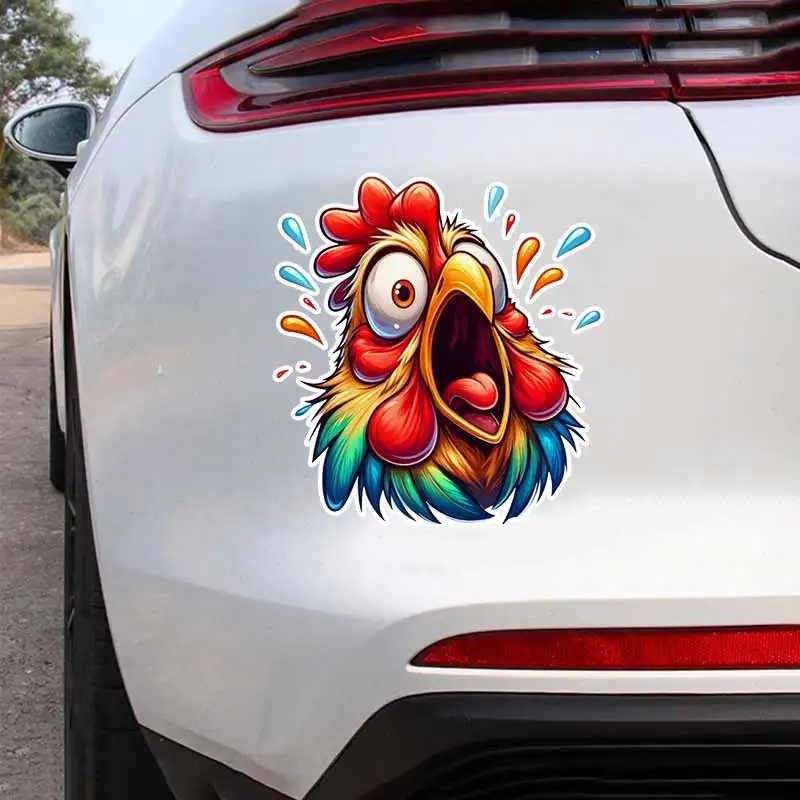 

Roaring Rooster Car Sticker Waterproof Vinyl Decal on Bumper Rear Window Laptop Self-adhesive Decal For Car Accessories Y855