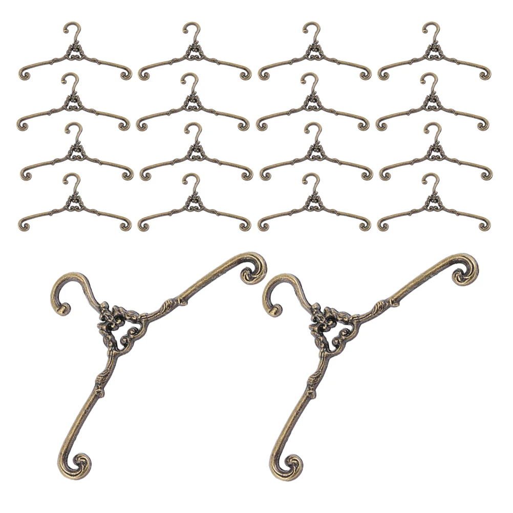 

30 Pcs Mini Hanger Hangers Wardrobe Dollhouse Decorations Accessories Clothes Display Small