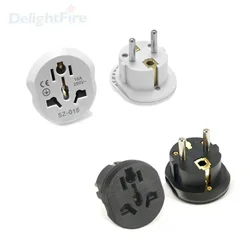 EU Plug Adapter China American CN US To EU KR Korean Plug 4.8mm Universal Travel Adaptor Electrical Plug Converter Power Socket