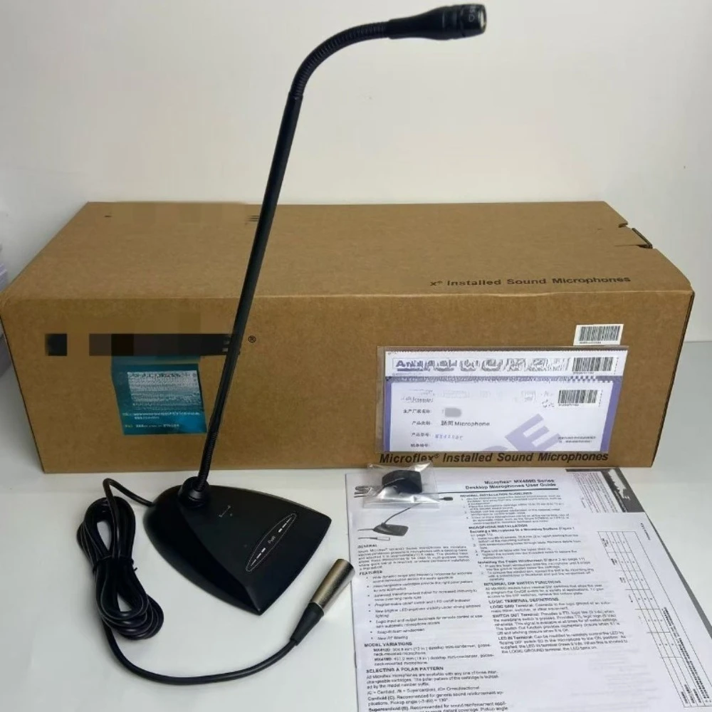 MX412D/C MX418D/C Standard Gooseneck Microphone Desktop Meeting Table Wired XLR Micro Electret Capacitive Conference Microphone