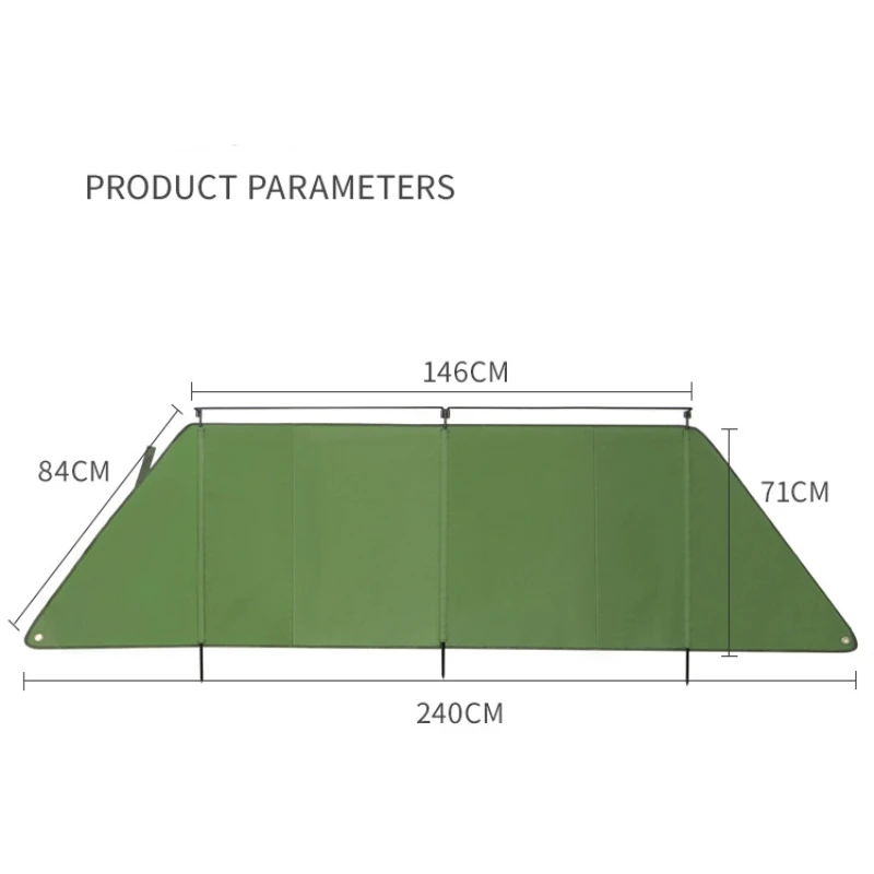 Camping Outdoor Activities Barbecue Windscreen Bonfire Windscreen Easy To Carry Flame Retardant Lightweight Portable