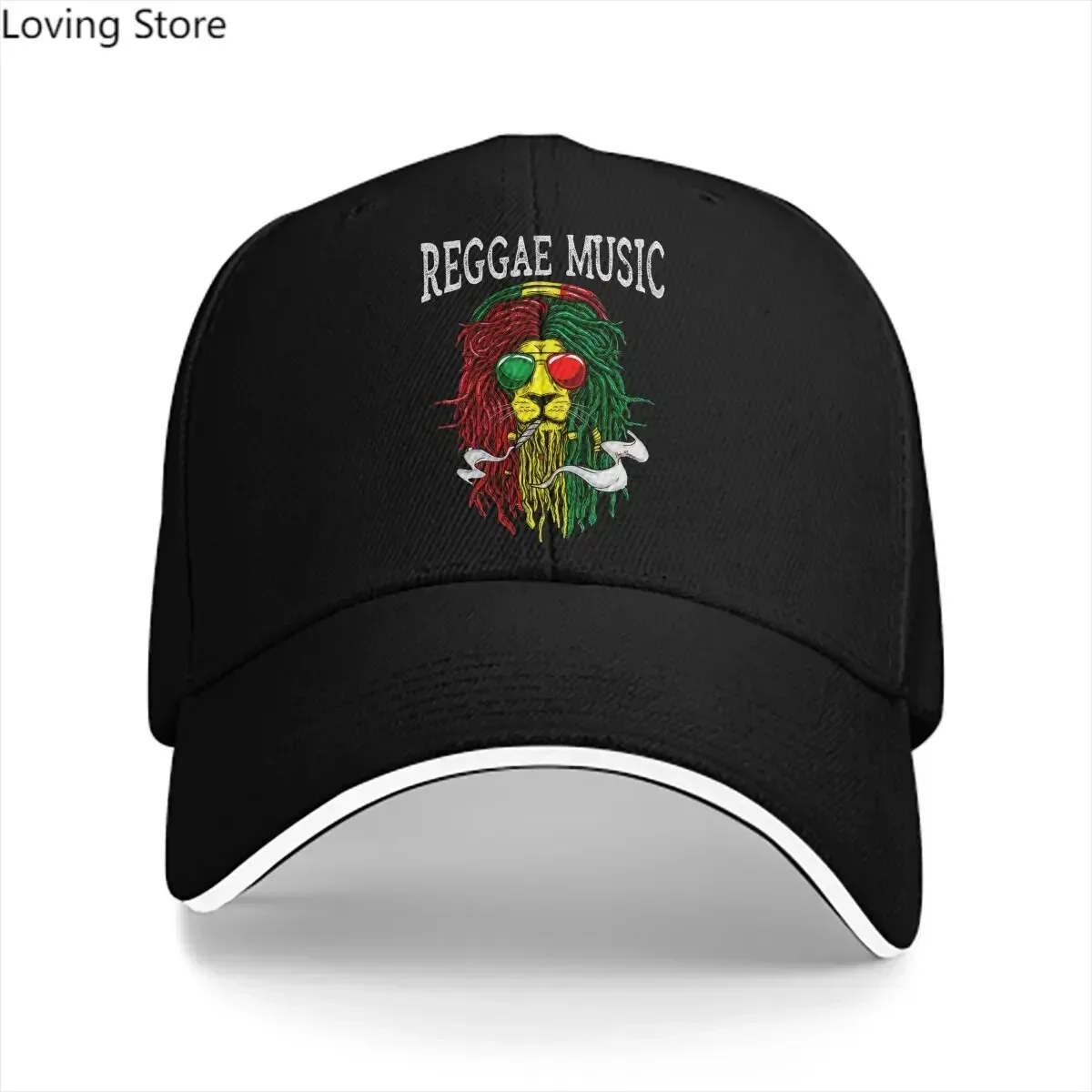 Pure Color Dad Hats MUSIC  SMOKE  Perfect Hat Sun Visor Baseball Caps Jamaica Lion Peaked Cap