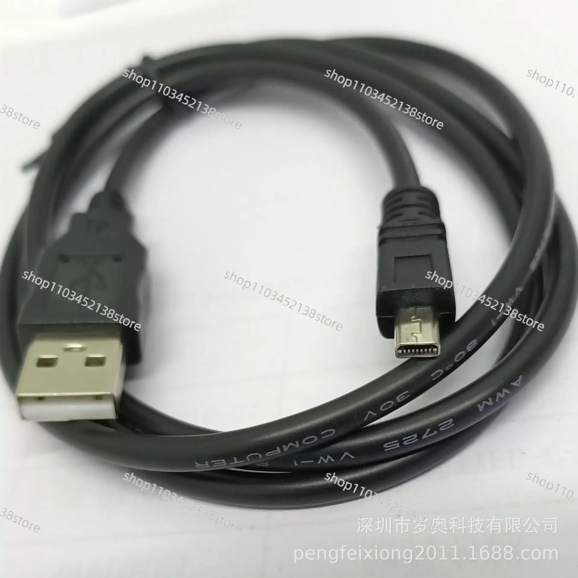 Suitable for OPPO MP3/4 data cable, charging cable, mini8P data cable, pure copper, 1 meter black injection molding