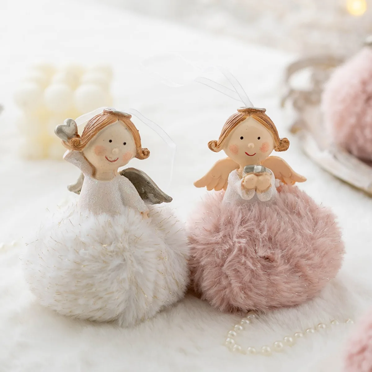 Christmas Best Wish Angel Baby Plush Doll Pendant Home Decorations Christmas Tree Pendants Hanging Ornaments New Year Gifts Toys