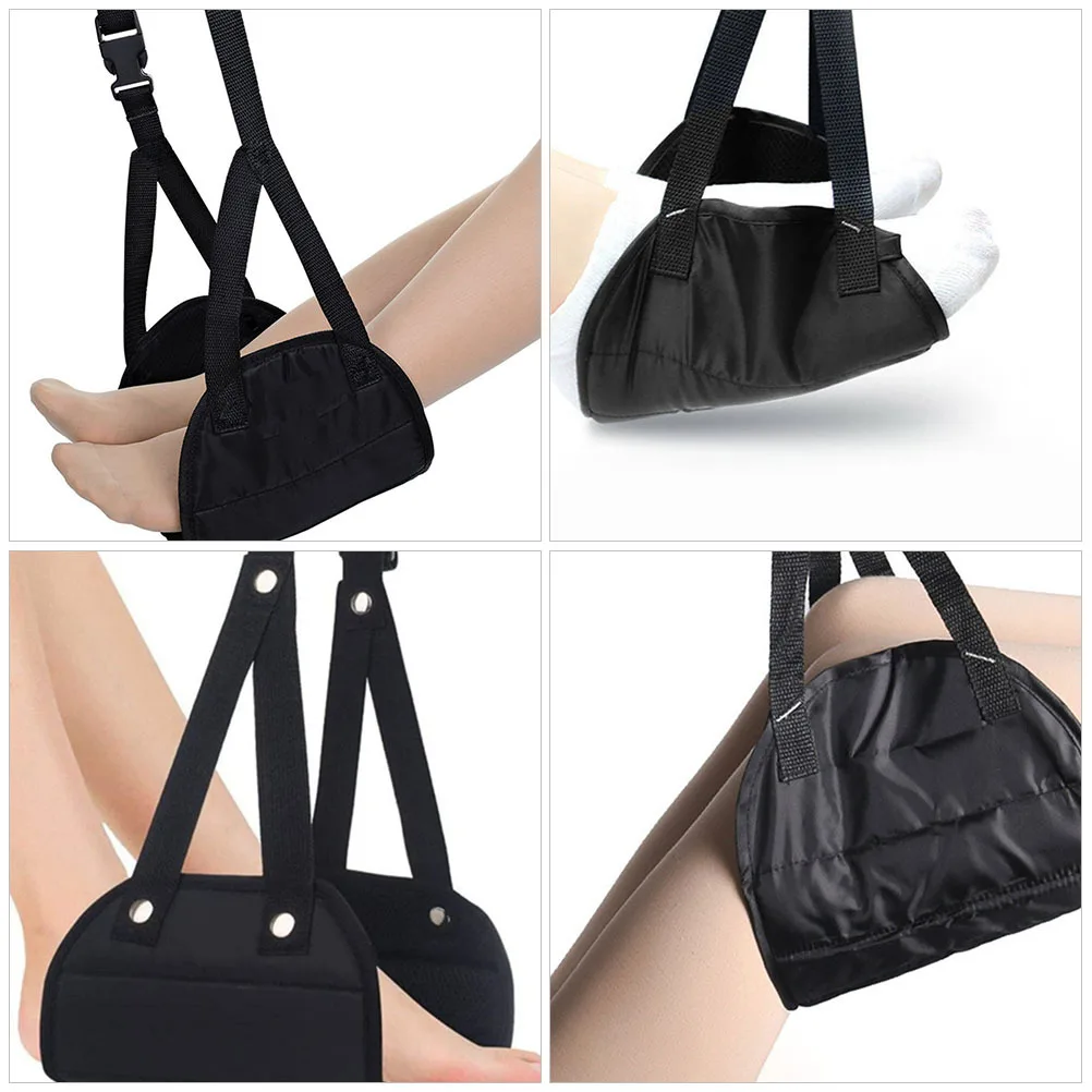 

Airplane Foot Hammock Adjustable Buckle Design Breathable Comfortable Footrest for Travel Office Flights Plane Essentials