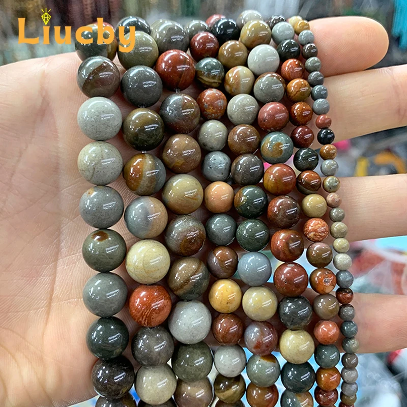 Natural Marine Stone decoration Beads For Jewelry Making DIY classical style Earrings Charm Bracelet 15