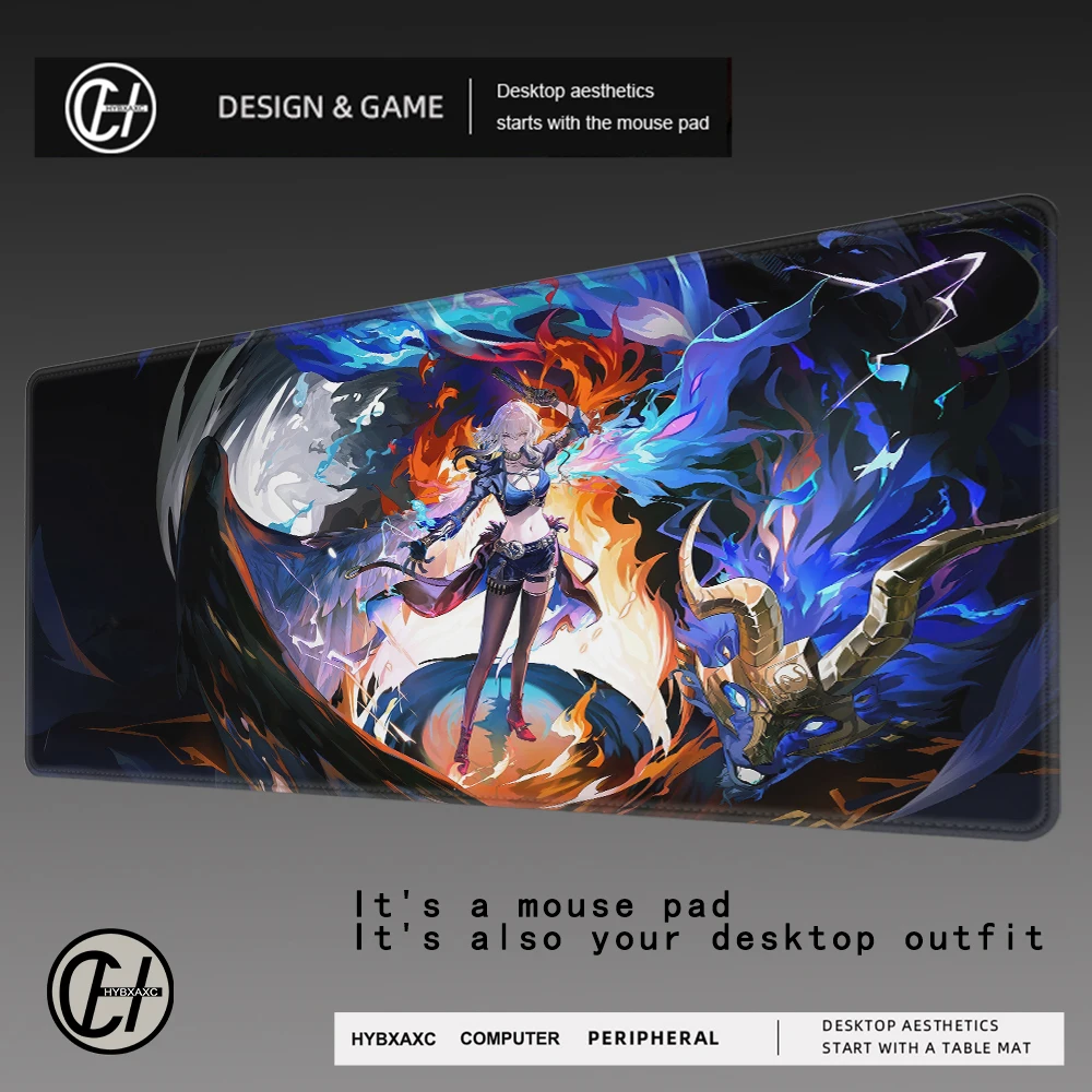 Large Wuthering Waves Galbrena Mouse Pad XXL Gaming Computer Gamer PC Keyboard Mouse Mats Non-Slip Rubber Laptop Rubber Mousepad
