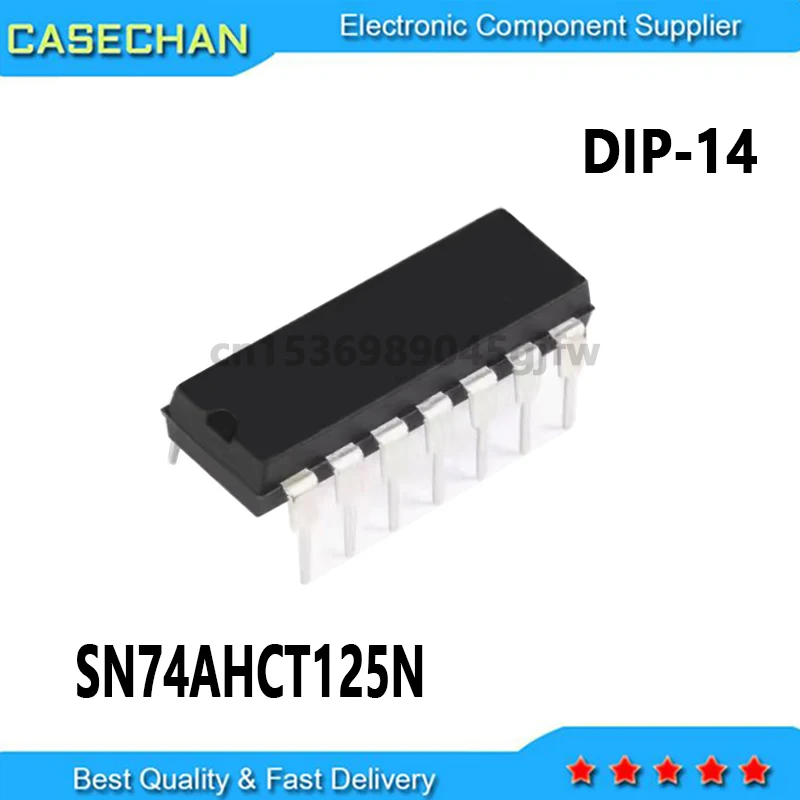 10pcs SN74HCT125N 74HCT125 74HCT125N SN74AHCT125N DIP-14 New
