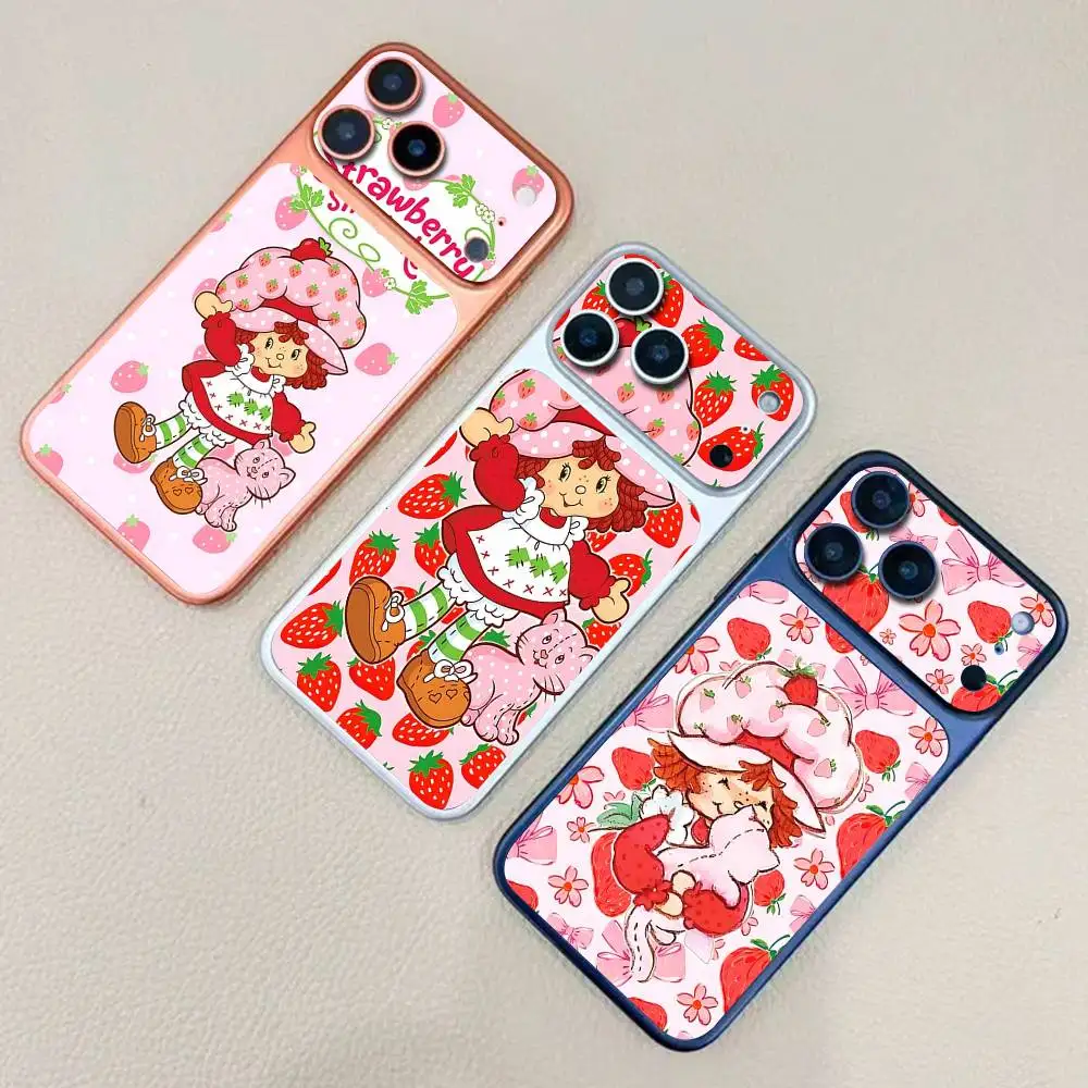 

Cartoon Girl S-Strawberry S-Shortcake For IPhone 17 Pro 17 Pro Max Rear Skin Wrap Decal Protective Sticker