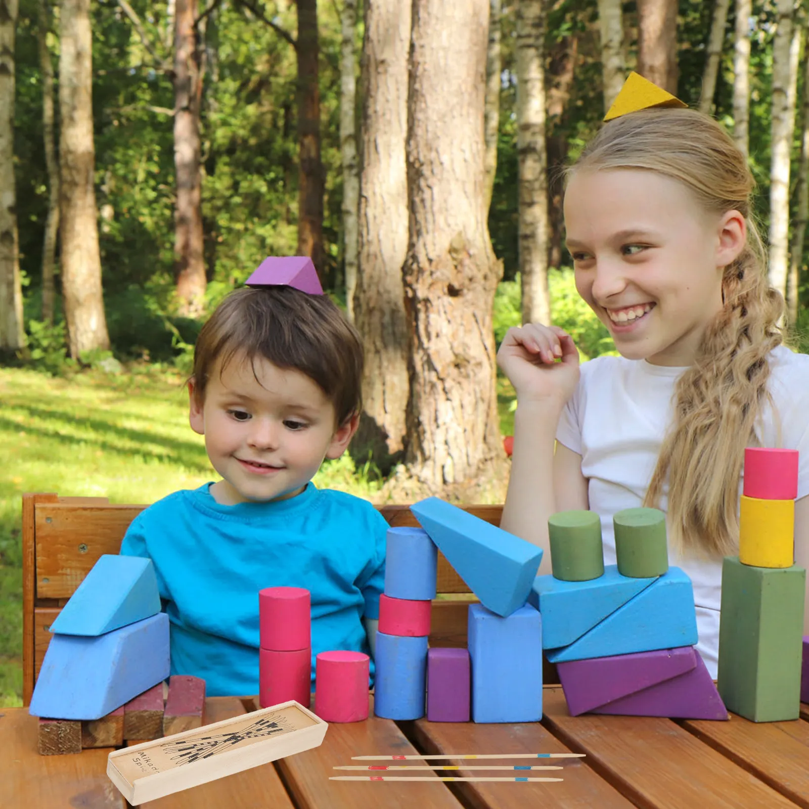 

Giant Pick Up Sticks Game for All Ages Intellectual Enlightenment Hand-Eye Coordination Family Party Outdoor Picnic Lawn Game