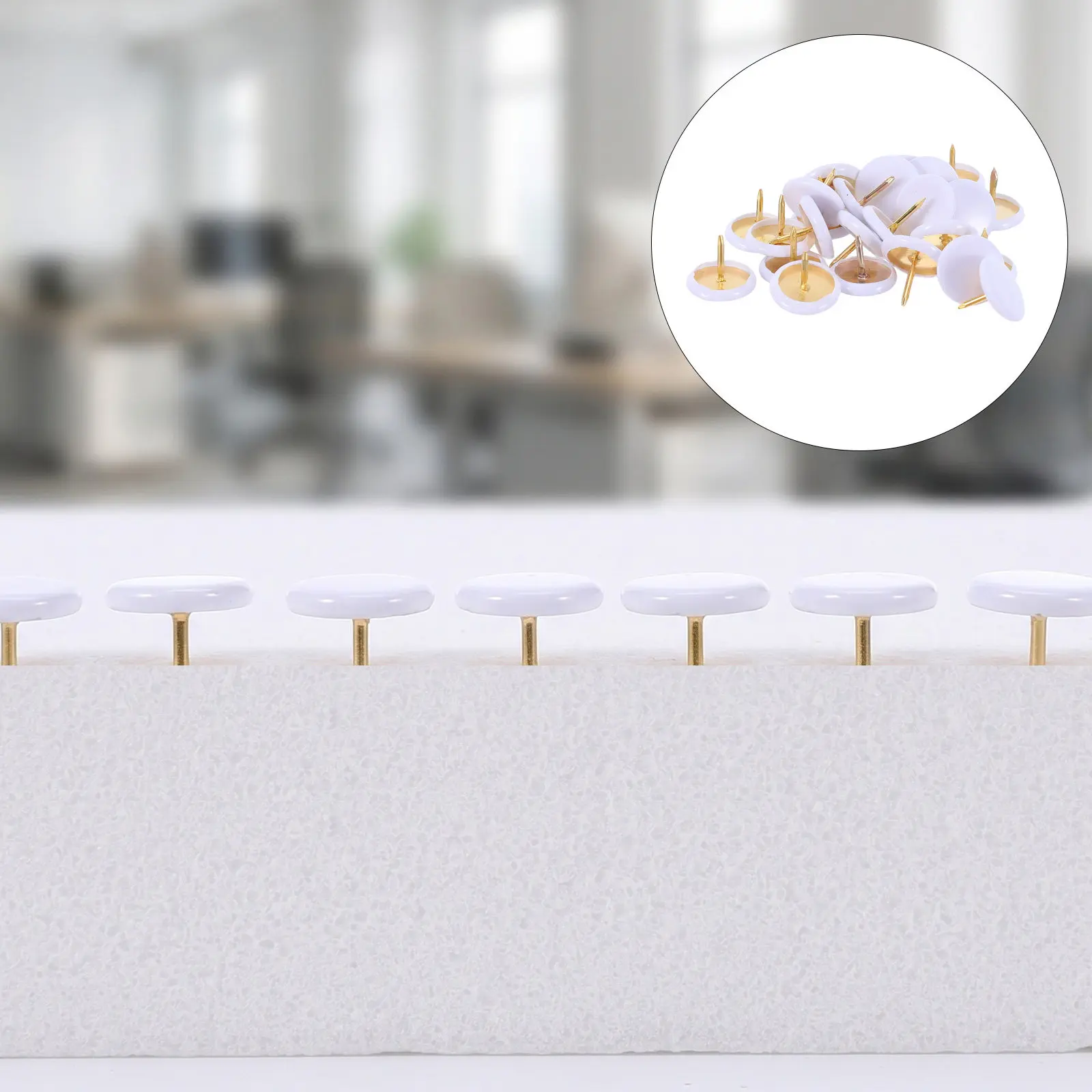300Pcs Push Pins Candy Color Flat Head Steel Point Map Thumb Tack Notice Board Pin Office School Bulletin Corkboard