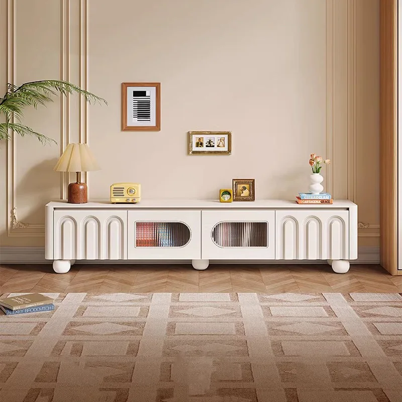 French Premium Tv Stands With Storage Rustic Modern Nordic Tv Stands Designer Rustic Painel Para Tv Living Room Furniture