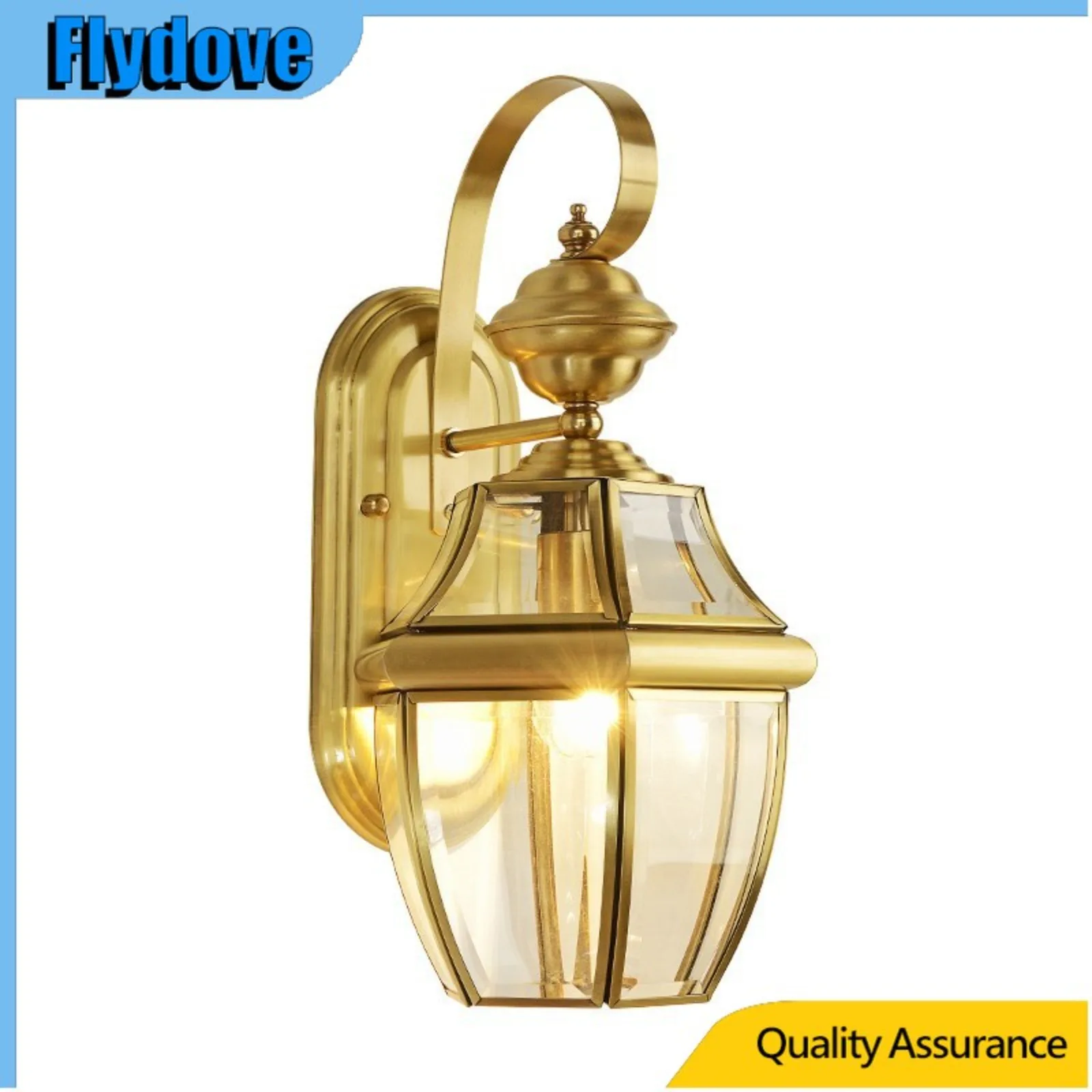 

Nordic Outdoor LED Copper Luxury Gold Wall Lamp Waterproof Bedside Villa Courtyard Balcony Lamp Corridor Lighting Fixture Decor
