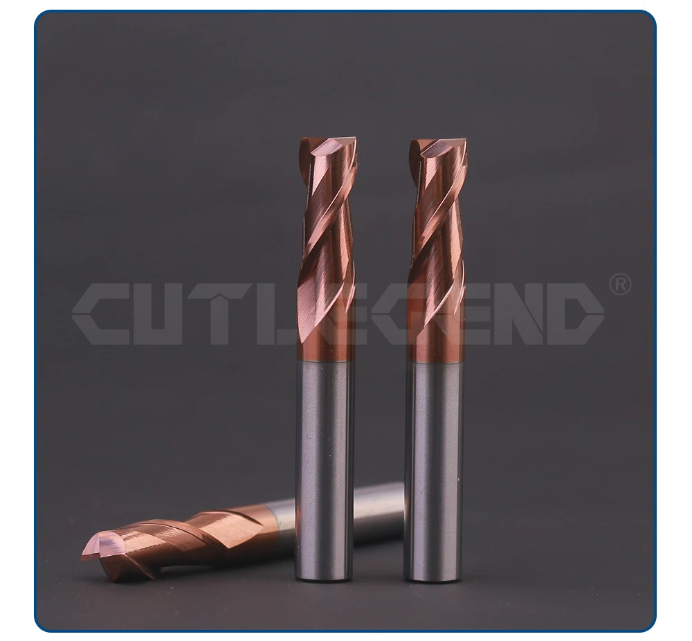 10-teiliges HRC55 Wolframstahl-Hartmetallbeschichtetes 2-Schneiden-Flachfräser-Set, Durchmesser 1/2/3/4/5/6/8/10/12mm für CNC-Bearbeitung – Detail 9