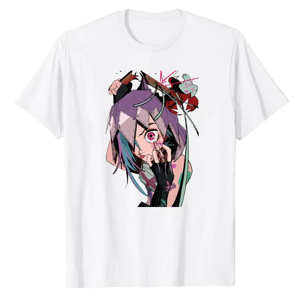 Arcane Enjoy Insanity Grazy Powder Jinx Arcane Lea GUE of Legends Shir High Quality Cotton Tshirt T Shirts Men Women Tee Tops