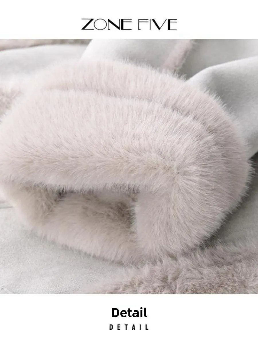 Retro Sle mujer única piel y cuero Intercated algodón Jaet prendas de vestir exteriores de invierno Sli ort abrigo largo Sve redondo Ne