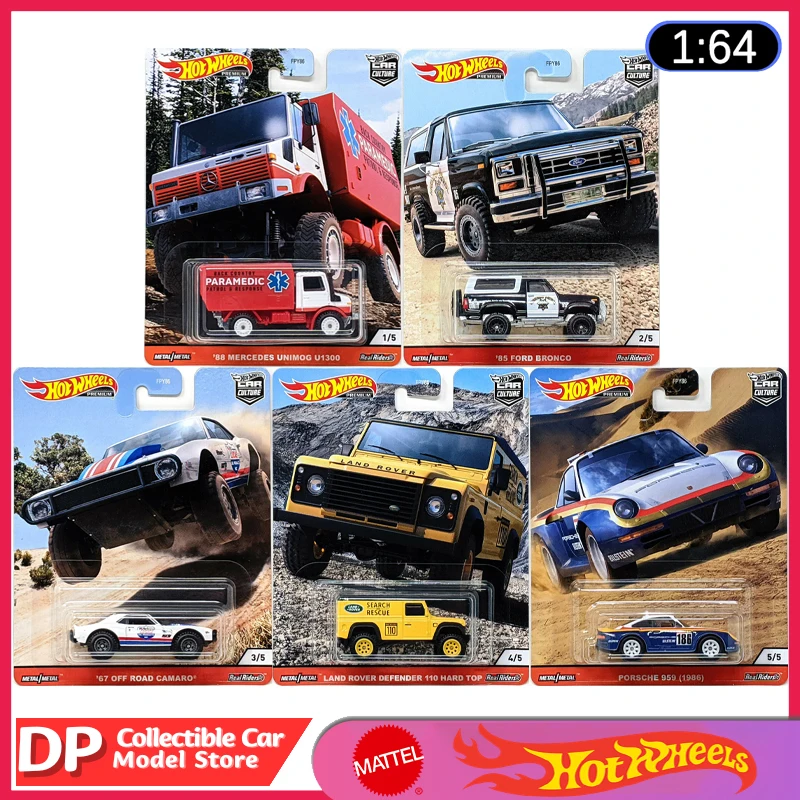 

Hot Wheels Premium Car Culture 2020 Wild Terrain Set Mercedes Ford Porsche etc 1:64 Diecast Model Vehicle Cars