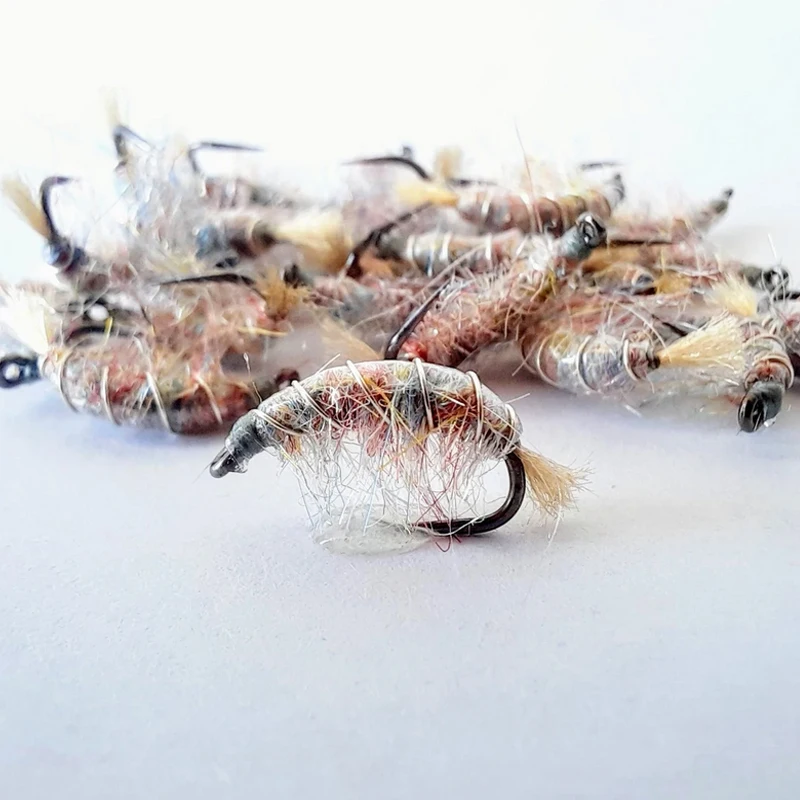 Royal Sissi hot 2styles fly tying rainbow scud dub light&Dark shade nymph dubbing for trout flies colorful synthetic shaggy dubs