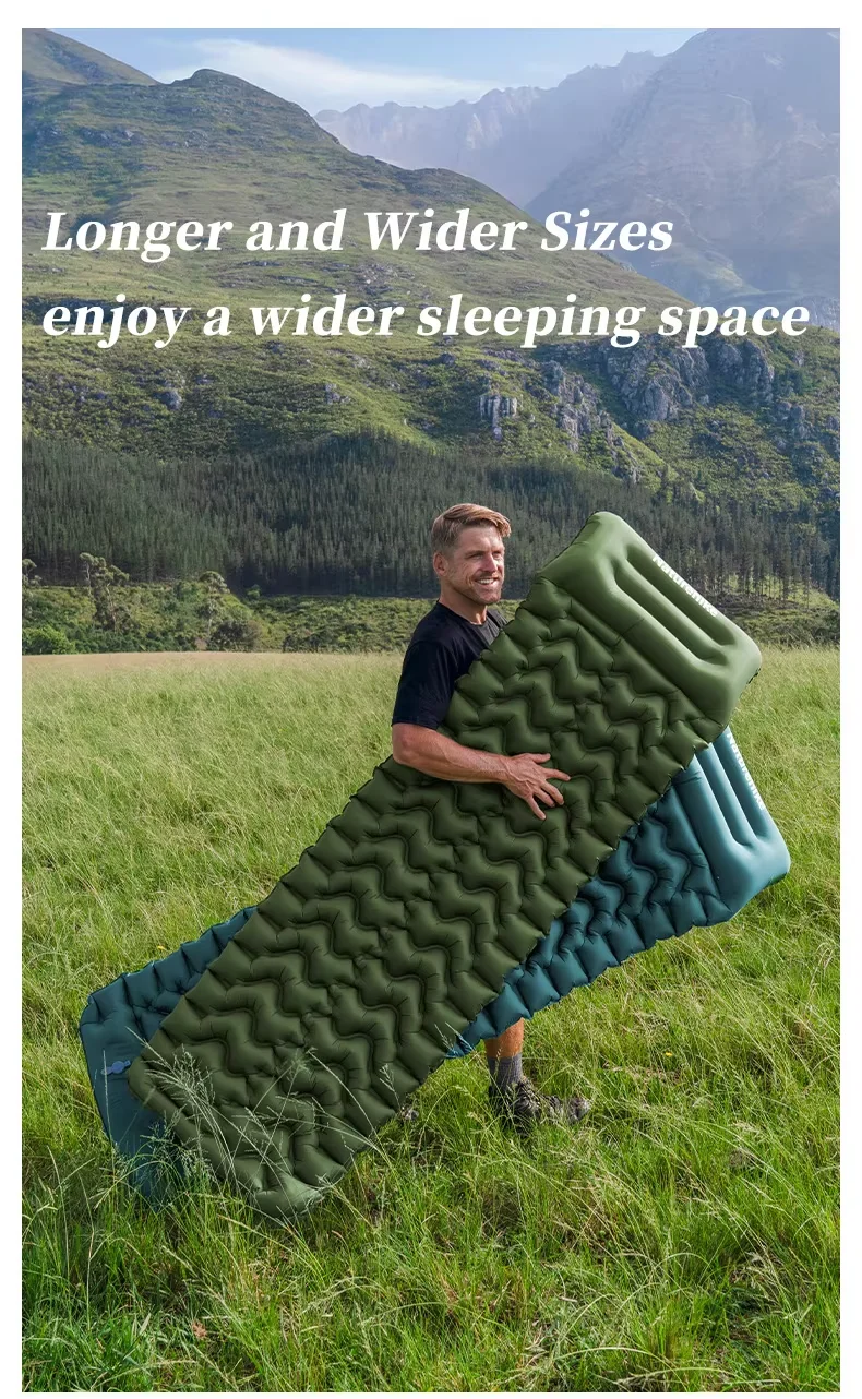 Naturehike FC01 Luftmatratze Camping Aufblasbare Ultraleichte Tragbare Matratze mit Eingebauter Pumpe Luftmatten Wandern Outdoor Faltbare Schlafmatte – Detail 5