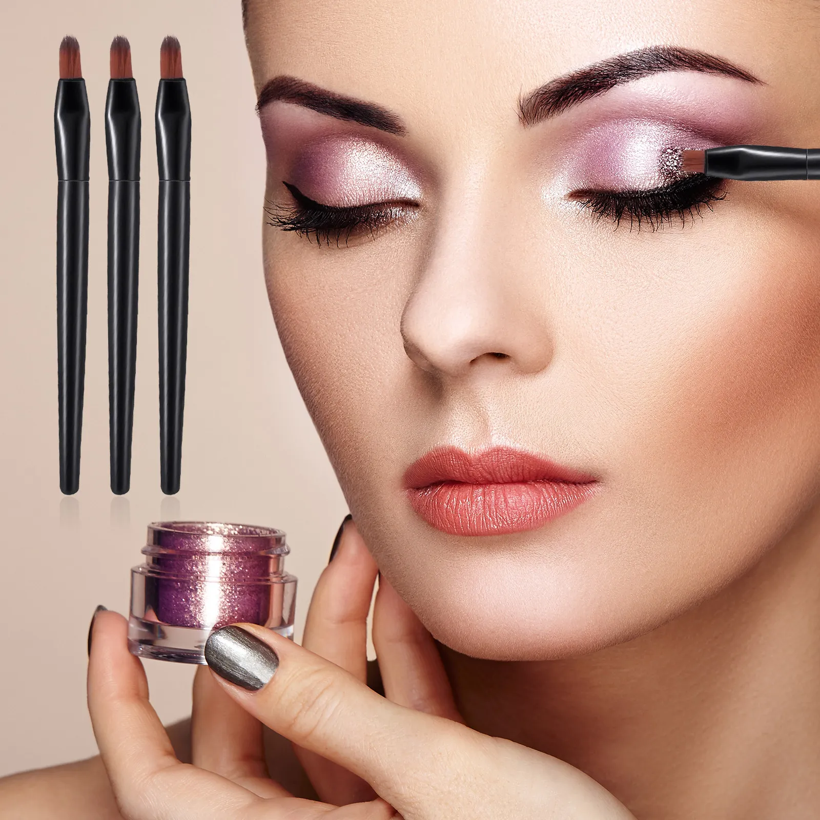 

100 шт. одноразовых аппликаторов для блеска для губ, мягкие, нежные для кожи, миниатюрные портативные кисточки для губ для путешествий, дома, студии, многофункциональные