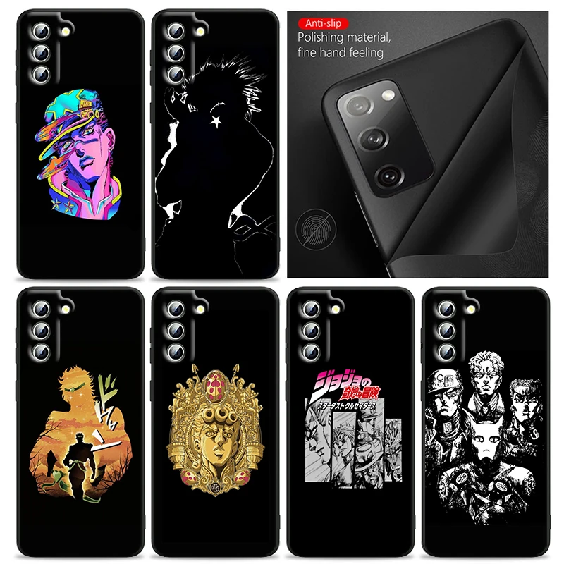 

JOJO Villain Kira Yoshikage Phone Case For Samsung S24 S23 S22 S21 S20 FE S10 S10e Ultra Plus Lite Black Soft Cover