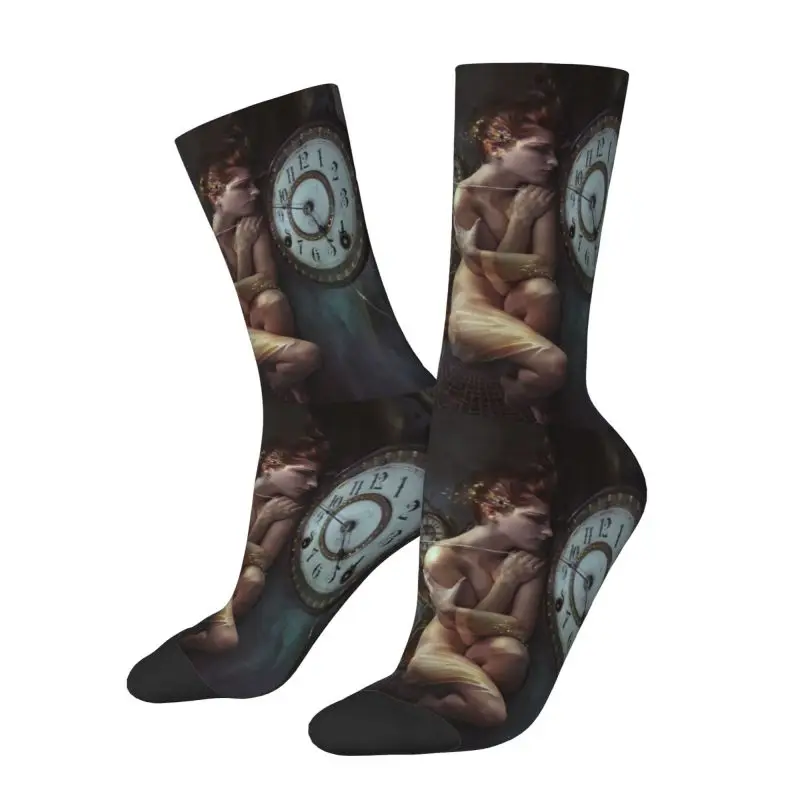 Clockwork Fairy Men's Crew Socks Unisex Funny 3D Printed Steampunk Dress Socks