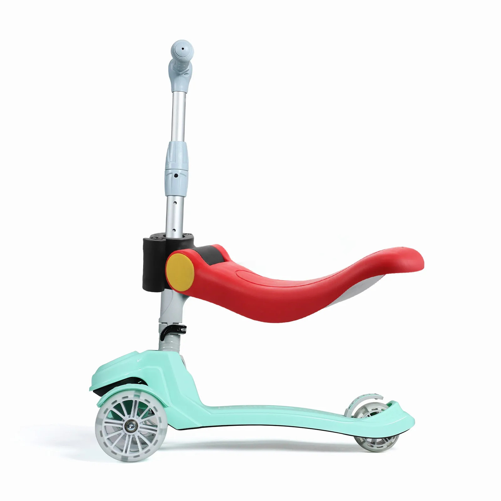 

Ergonomic Foldable Scooter Seat for Toddlers Adjustable Comfortable Waterproof Wide Base Stable Kids Riding Saddle Scooter