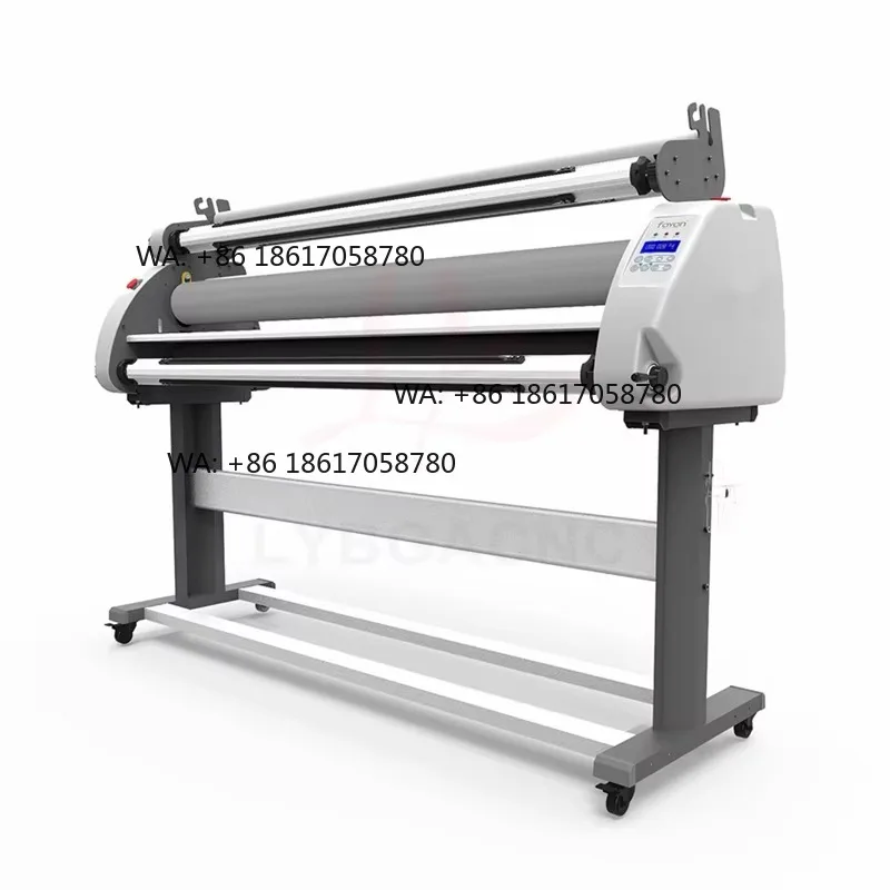 Auto High-Speed Hot Cold Laminating Machine 1600mm English Version Four Roller Cold Hot Laminator Rolling Machine Film Photo
