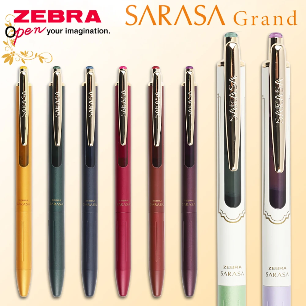 1pcs Japan ZEBRA Metal Gel Pen JJ56 Color Ink Quick-drying Office Supplies Back To School Cute Stationery Pens for Writing