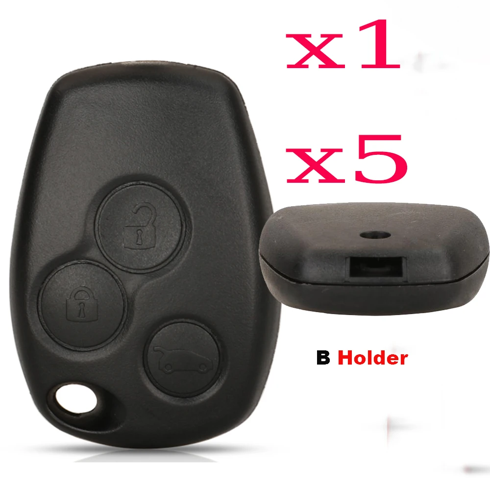 jingyuqin X1 X5 2/3 Buttons Remote Car Key Fob Shell Case Cover Uncut For Renault Duster Modus Clio 3 Twingo DACIA Logan Sandero