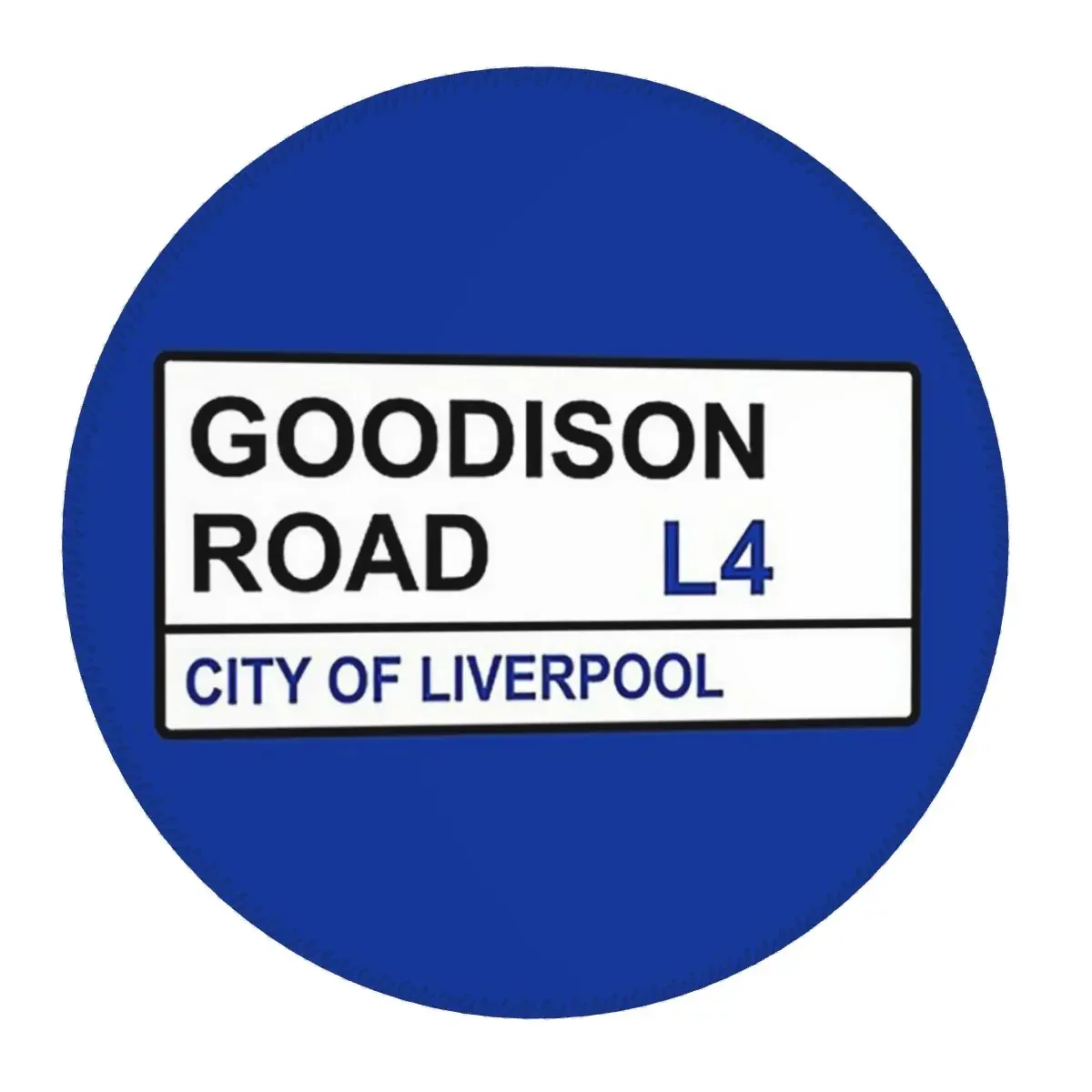 Everton Football Team Goodison Road Street Sign Round Mouse Pad Computer Keyboard Mouse Mat Gamer Laptop Desk Mat