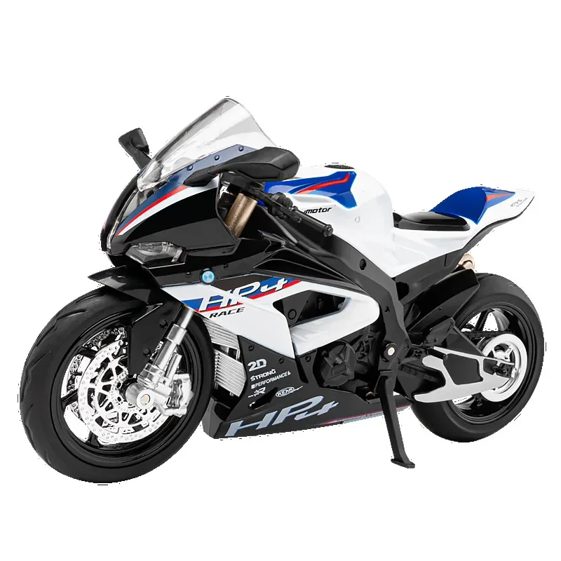 1:12 BMW HP4 Motorcycle Model Car Simulation Alloy Metal Toy Sound Light Motorcycle Children\'s Toy Gift Collection