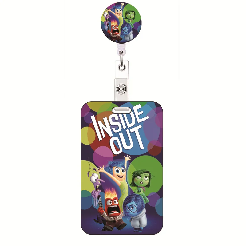 Disney Inside Out  Men's Fashion Clerk ID Badge Card Holder with Lanyard for Office School ID, Credit Cards Drop Shipping