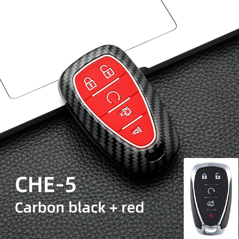 Carbon Car Key Case Key Cover For CHEVROLET Cruze Spark Camaro Volt Bolt Trax Malibu Captiva Equinox Trax Tracker AVEO Lova