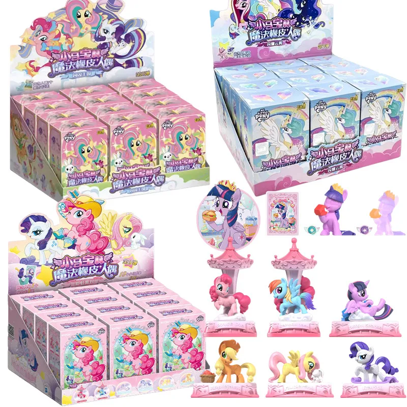 KAYOU My Little Pony Twilight Sparkle Rainbow Dash Apple Jack Pinkamena Diane Pie Actionfigur Modellpuppe Spielzeug Blindbox Geschenke