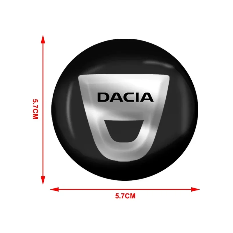 4pcs 56mm Car wheel hub cover badge stickers For Dacia Duster Logan MCV Sandero Stepway Dokker Lodgy Largus 1300 Car Accessories