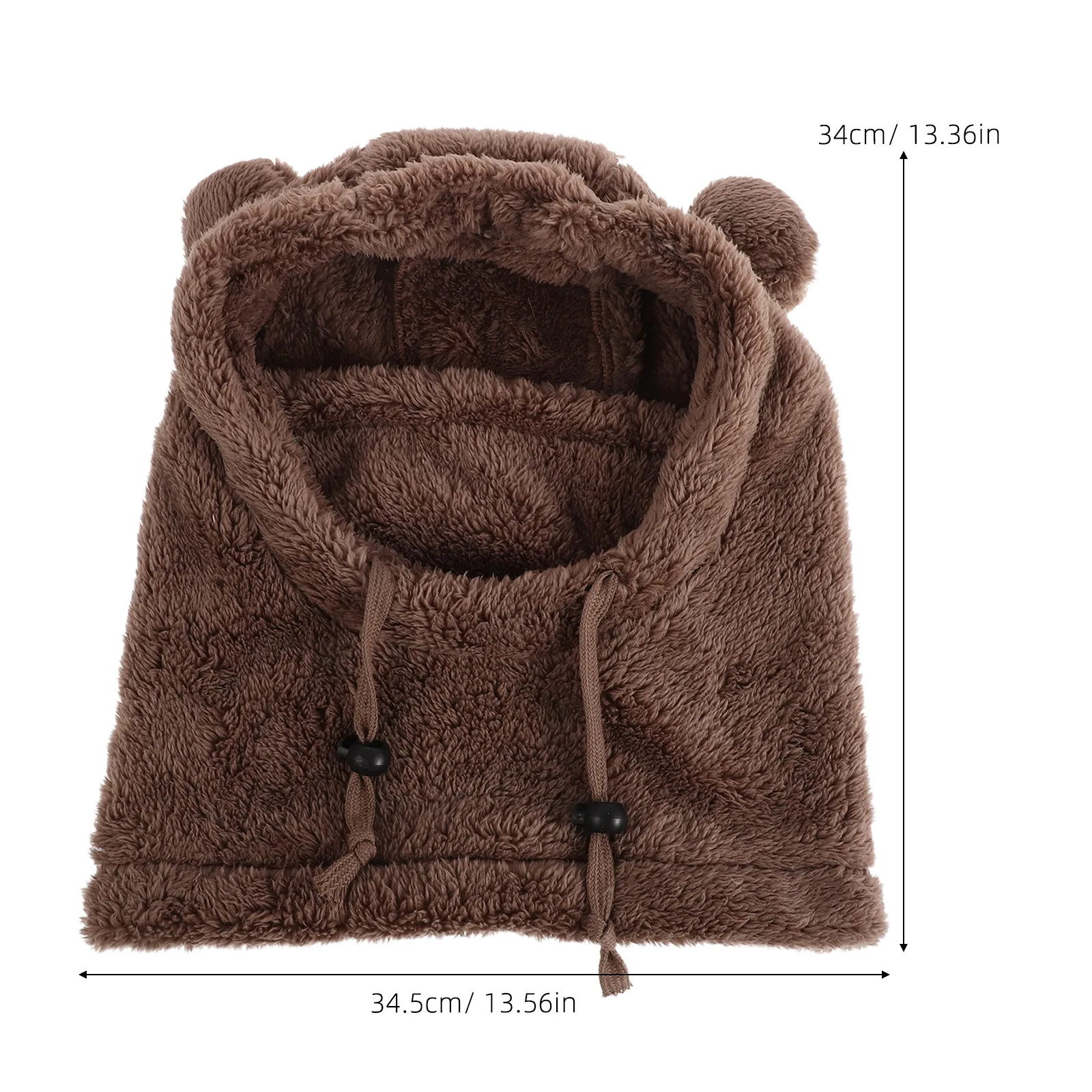 Winter Balaclava for Girls Hat with Neck Warmer Seamless Warm Fleece Kids Snow Hat Ear Protection Soft Fabric All Day Wear