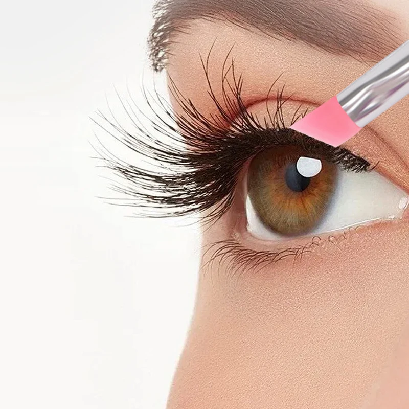 แปรงซิลิโคนสำหรับดัดขนตาแบบลิฟติ้ง 1 ชิ้น เครื่องมือดัดขนตาแบบลิฟติ้ง แปรงทาอายแชโดว์และลิป แปรงแยกขนตา
