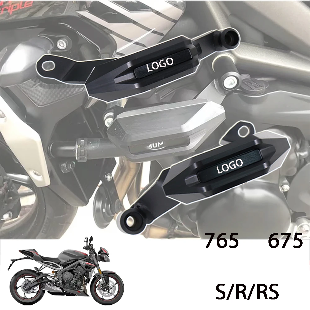 

2022 New Motorcycle Parts For Trident 765RS R S 675RS R S 2021 2022 Side Engine Guard Protector Slider Crash Pad