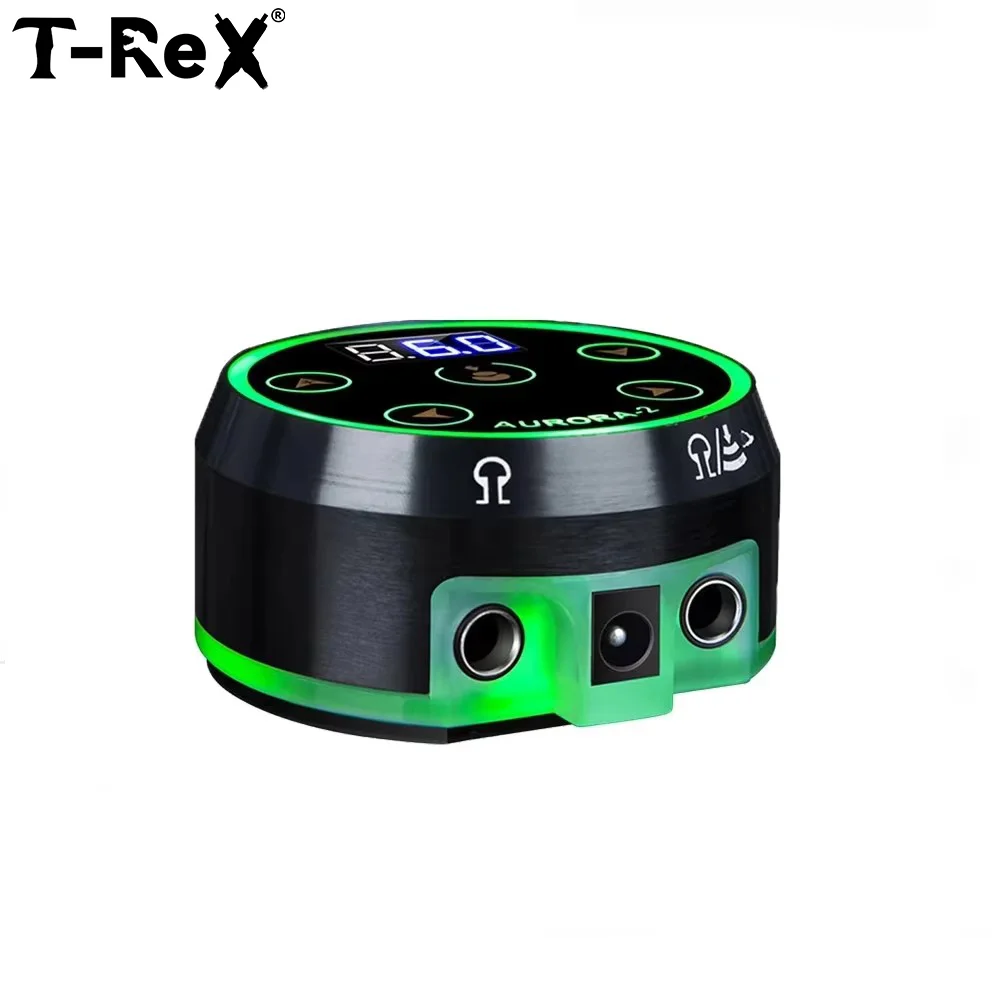 

T-Rex Aurora 2, обновленный источник питания для татуировки, цифровой ЖК-блок питания с адаптером питания, мини-светодиодная сенсорная панель, принадлежности для татуировок