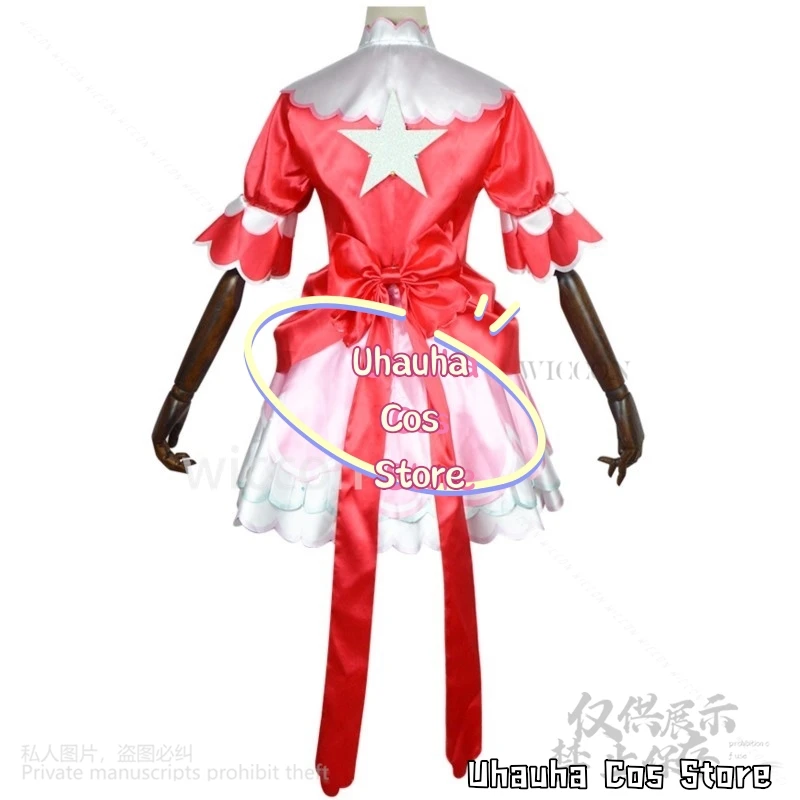 Project Sekai 3rd Anniversary Wonderlands×Showtime Mikuuu ชุดสีแดง Lolita วิกผมสีเขียวสําหรับสาวคริสต์มาสฮาโลวีนที่กําหนดเอง